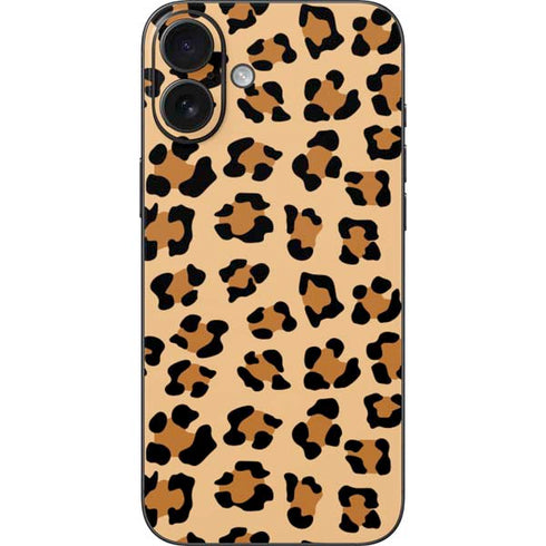 Leopard Spots Print iPhone 16 Plus Skin